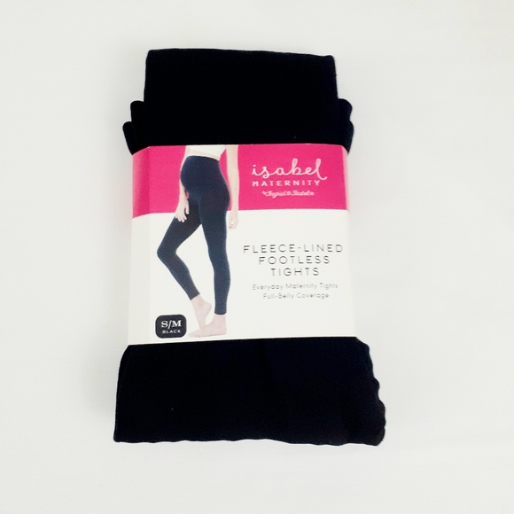 Isabel Maternity by Ingrid & Isabel Other - Isabel Maternity by Ingrid & Isabel Women's Fleece-Lined Footless Tights Sz S/M